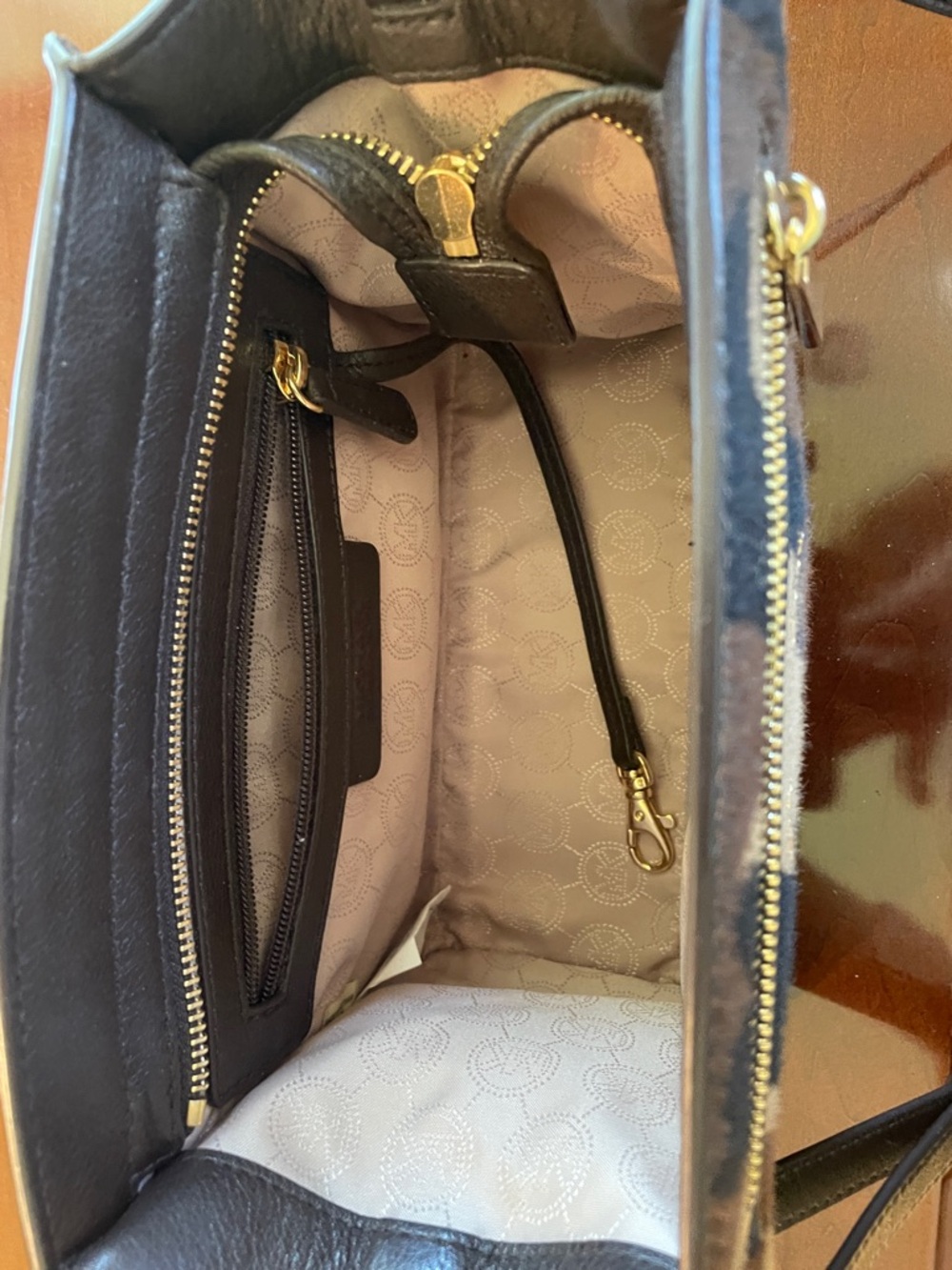 Michael Kors Men’s Camouflage Crossbody Messenger Bag - Brown/Black/Tan - Picture 5 of 5